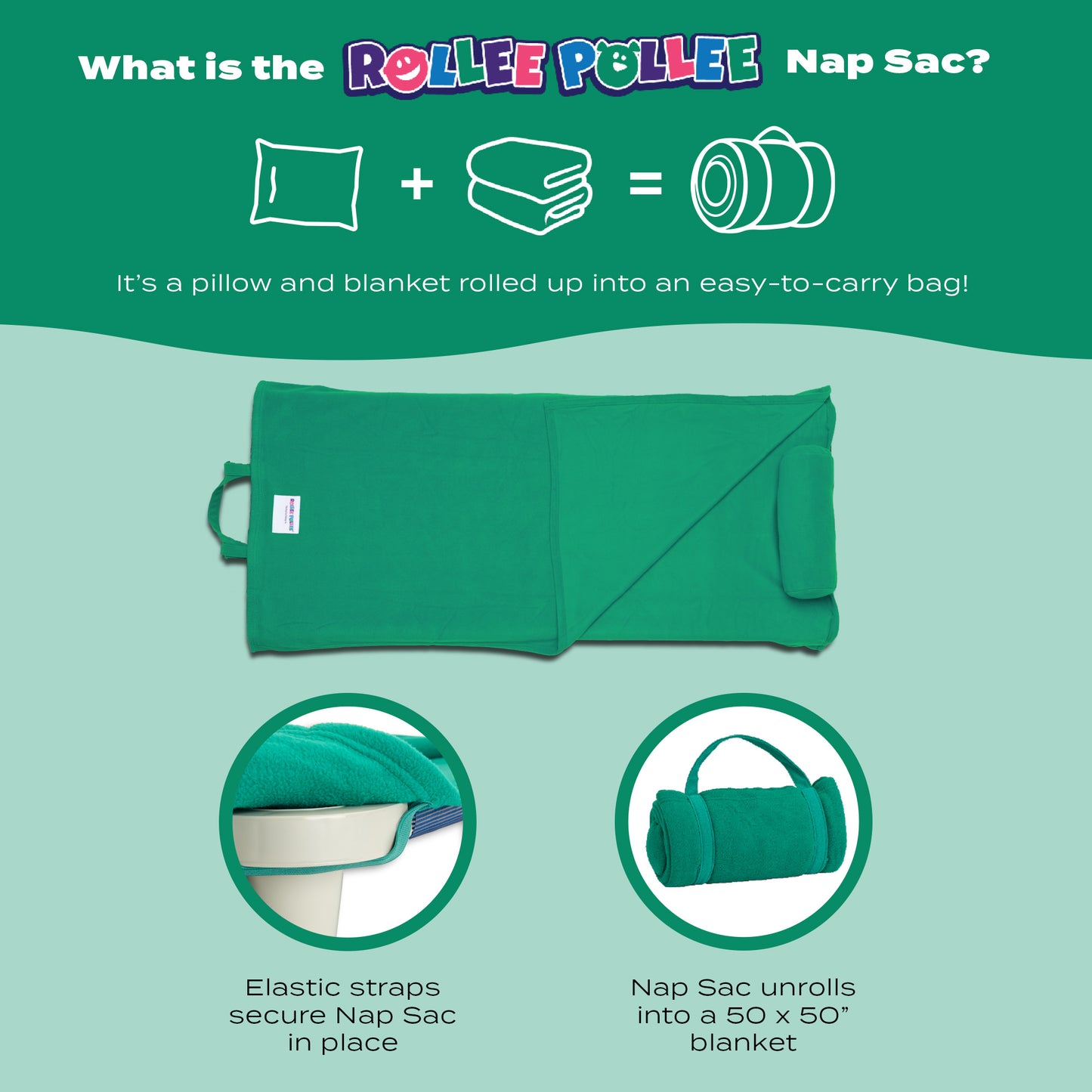 Rollee Pollee Hooray Bluey Nap Sac 50 x 55 Inches