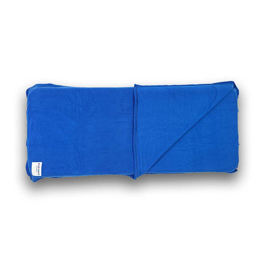 Rollee Pollee Blue Cot Blanket with Straps, 50x55 Inches