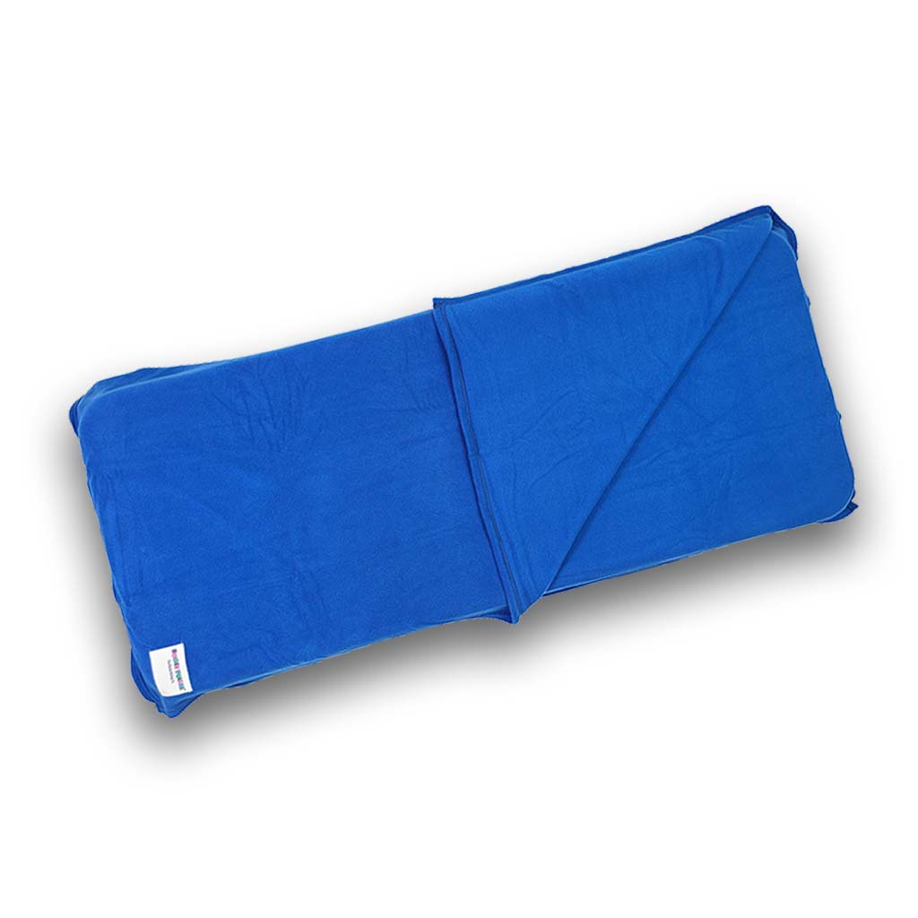 Rollee Pollee Single Blue Cot Blanket 50x55 Inches
