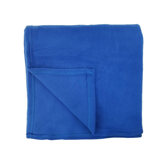 Rollee Pollee Blue Fleece Cot Blanket