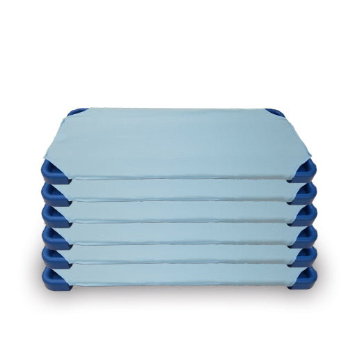 6 Pack Blue Cot Sheets
