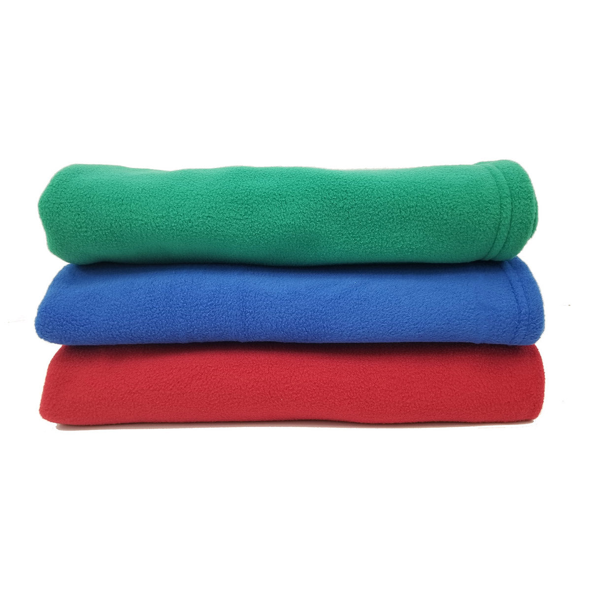 Rollee Pollee Green Fleece Cot Blanket