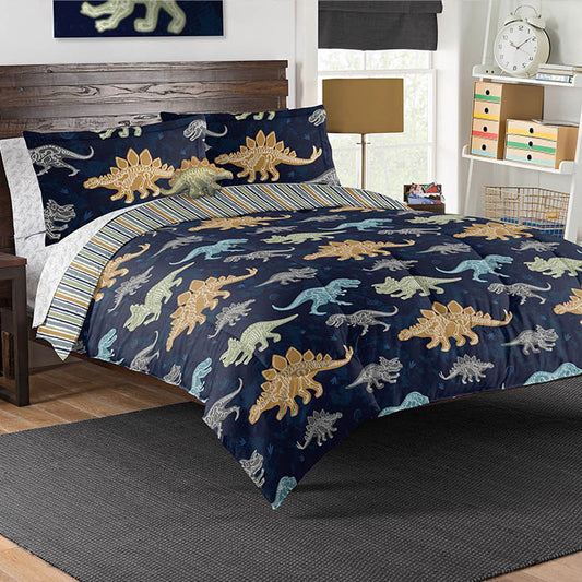 Dino Discovery 8-Piece Full Bed in a Bag