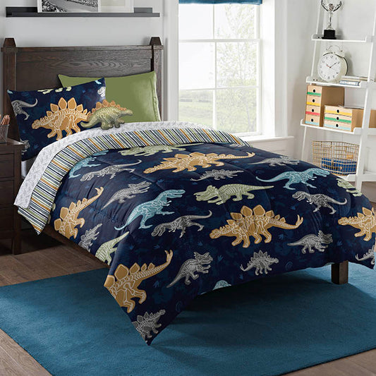 Dino Discovery 6-Piece Twin Bed in a Bag