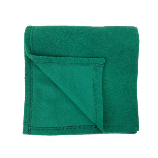 Rollee Pollee Green Fleece Cot Blanket
