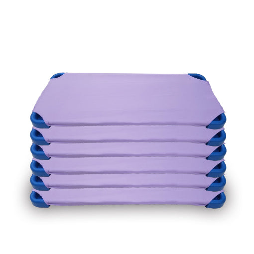 6 Pack Purple Preschool Cot Sheets