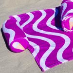 Beach Towel With Attached Pillow (Purple Ice Cream Sprinkles) – Rollee ...